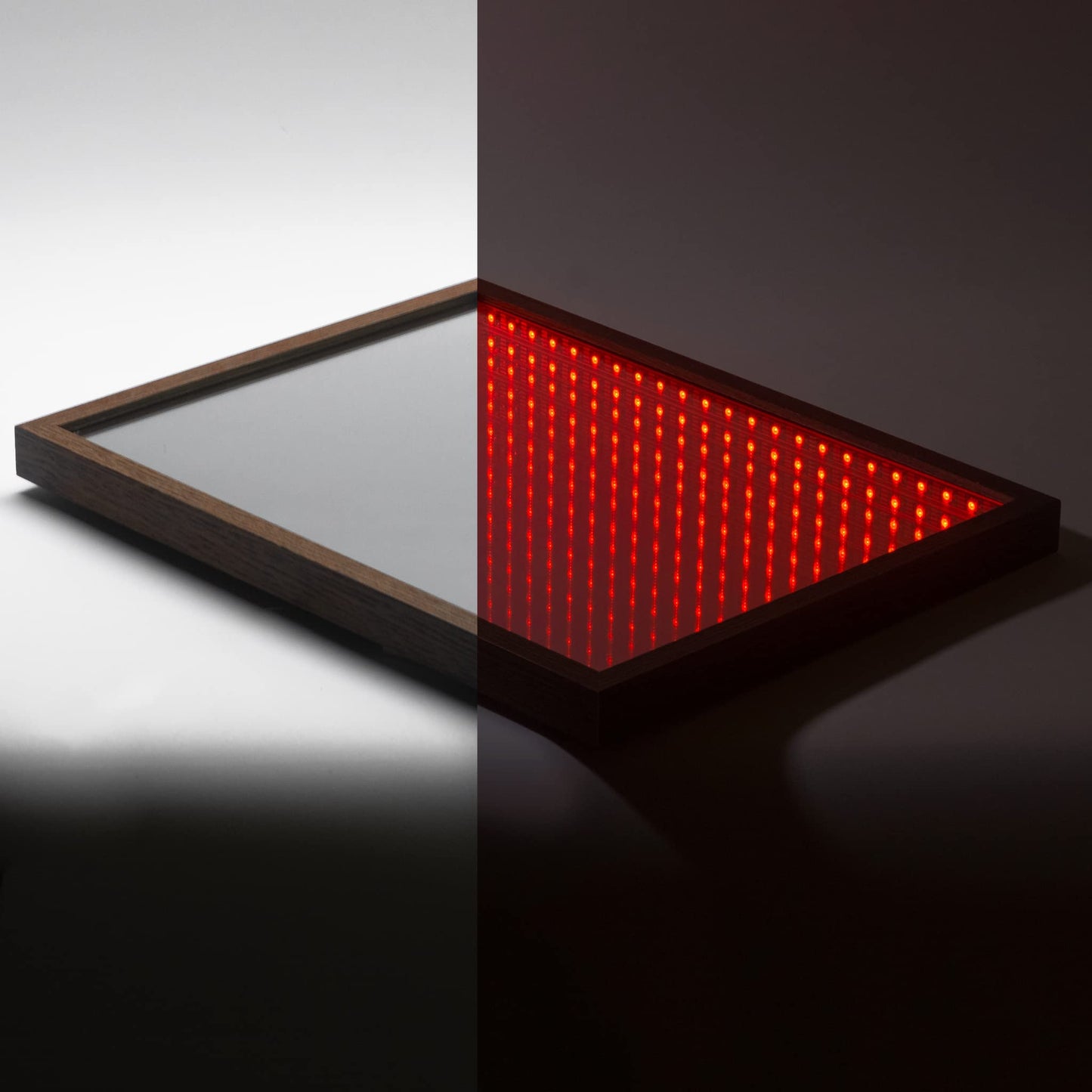 LED Infinity Mirror, 3D Tunnel Mirror, Light Portal, Infinity Light, Gaming Lamp, Wall Hanging 18x18 inches