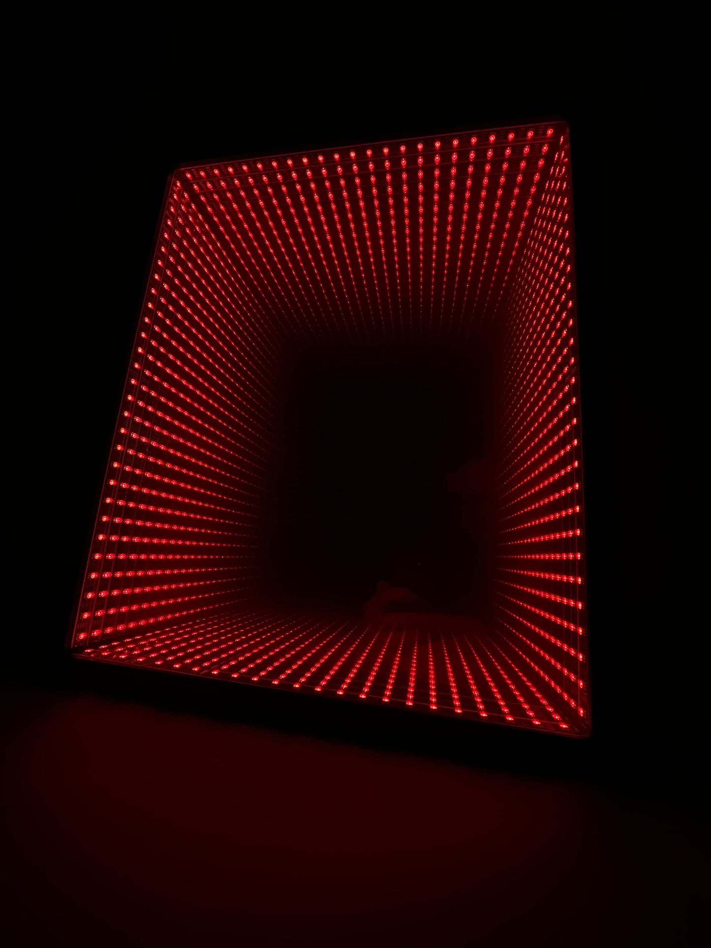 LED Infinity Mirror, 3D Tunnel Mirror, Light Portal, Infinity Light, Gaming Lamp, Wall Hanging 18x18 inches