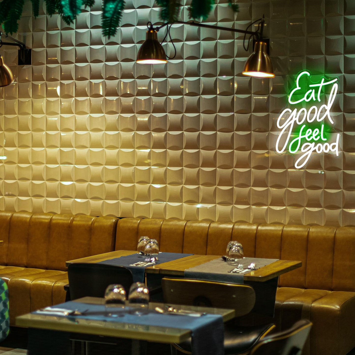 Eat Good Feel Good Neon Sign (17x14 Inchs)