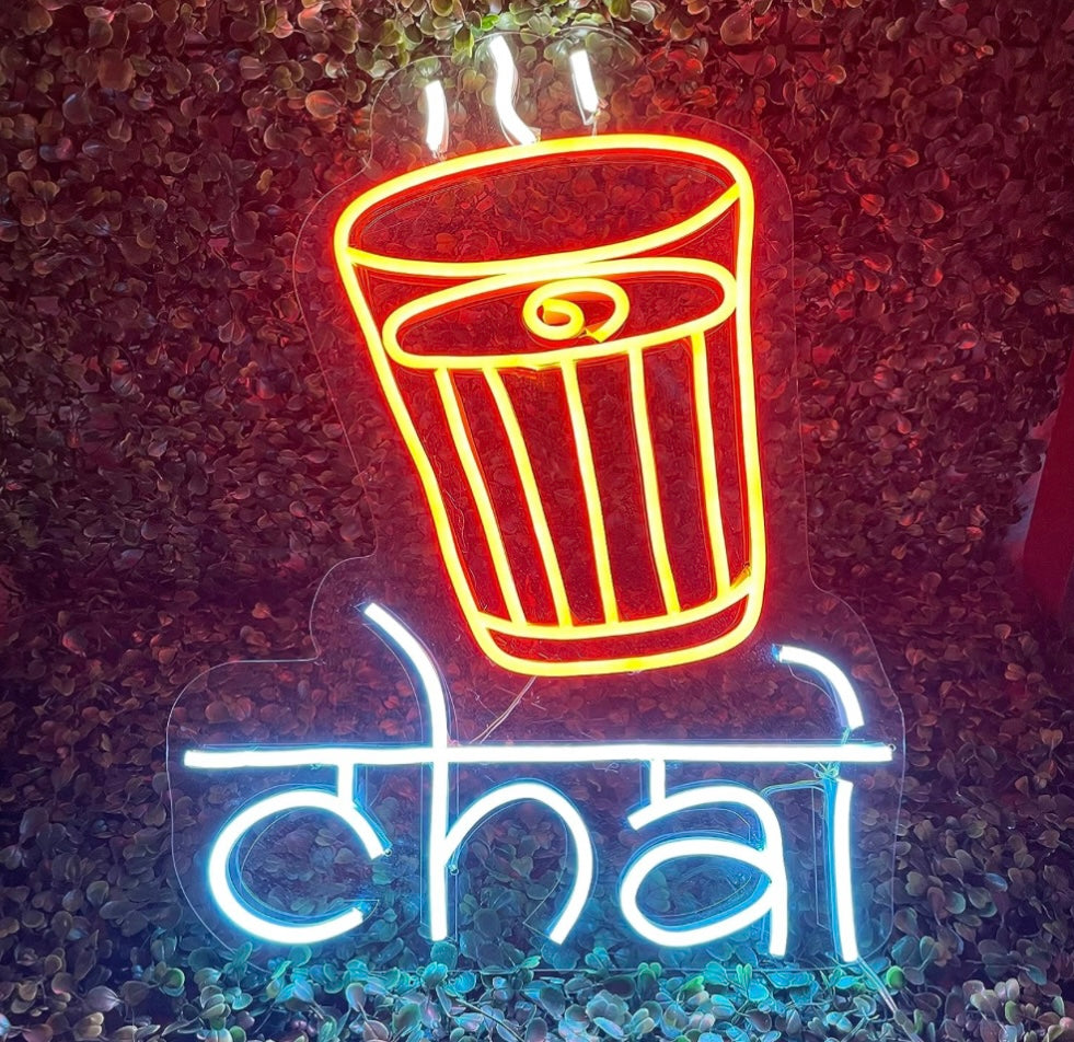 Chai Neon Sign Size (17x12 inch)
