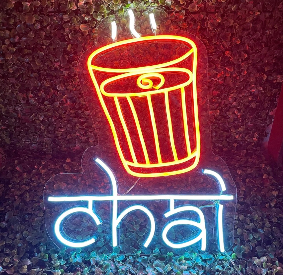 Chai Neon Sign Size (17x12 inch)