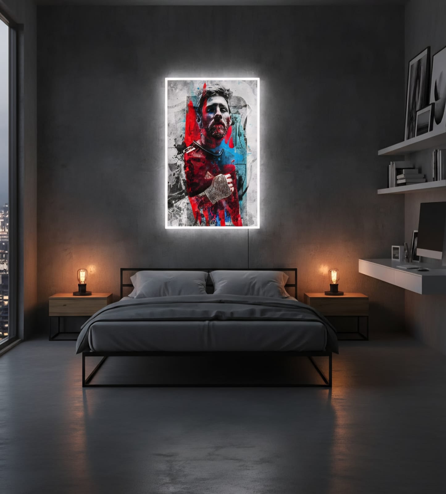 “Lionel Messi The GOAT Neon Sign”