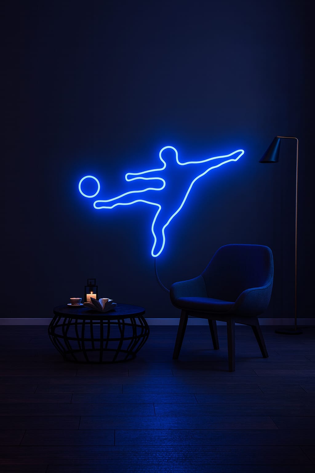 Football player Neon sign