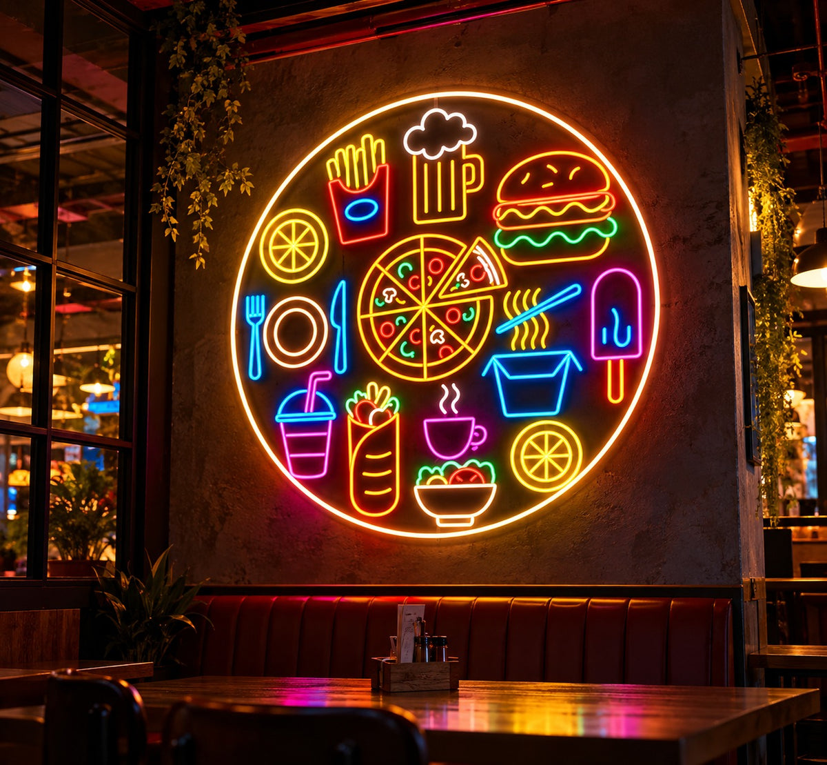 Food & Restaurant Neon Sign – LED Food Icons Wall Decor neon sign Neonsignsindia