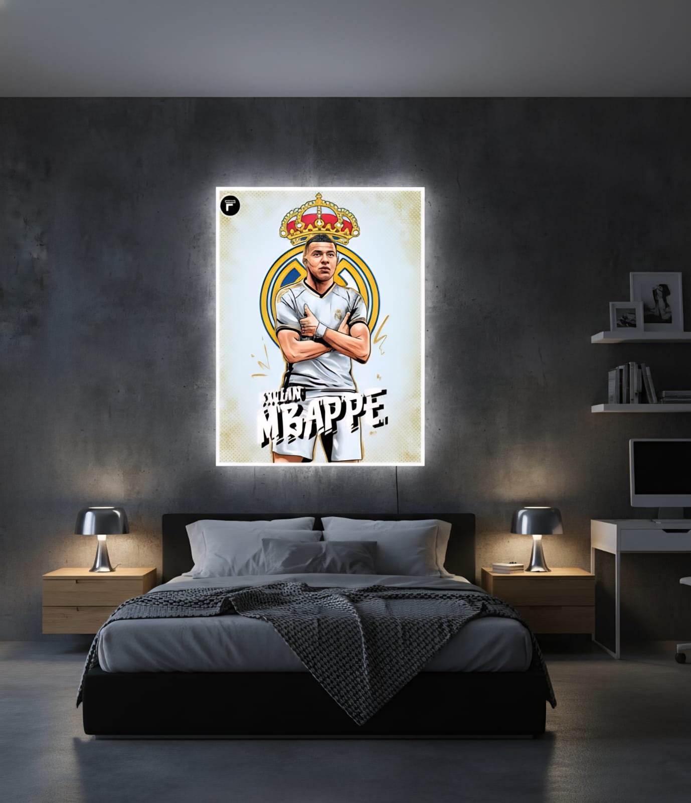 “Kylian Mbappé Lightning Speed Neon Sign”