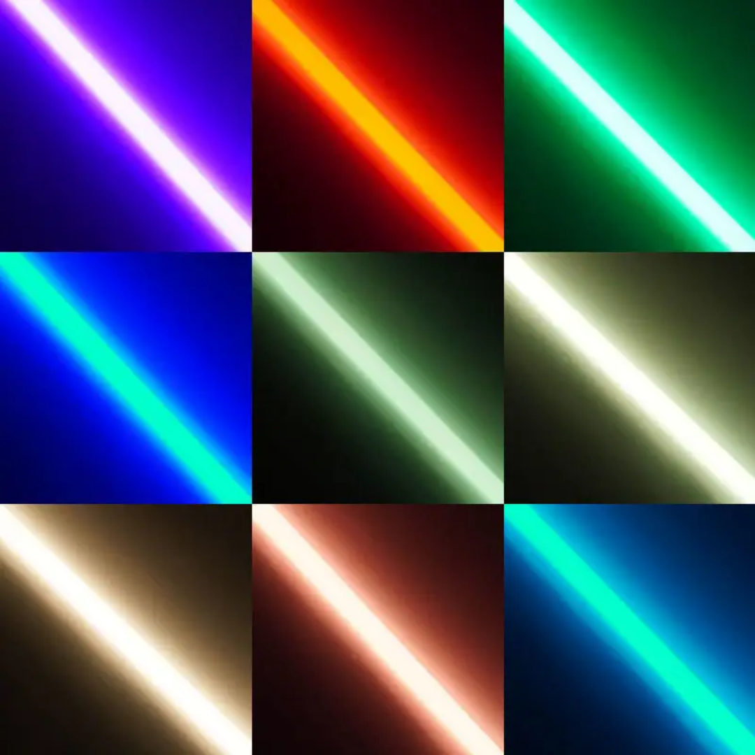 360° RGB Flow Effect unbreakable material tube (Size 46 Inch tall 1 Inch Broad)