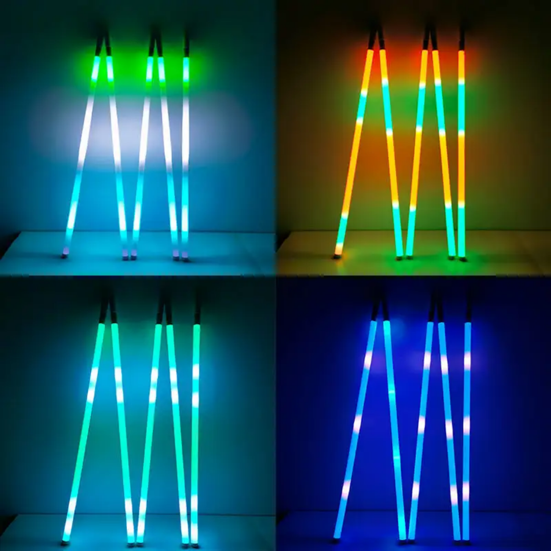 360° RGB Flow Effect unbreakable material tube (Size 46 Inch tall 1 Inch Broad)