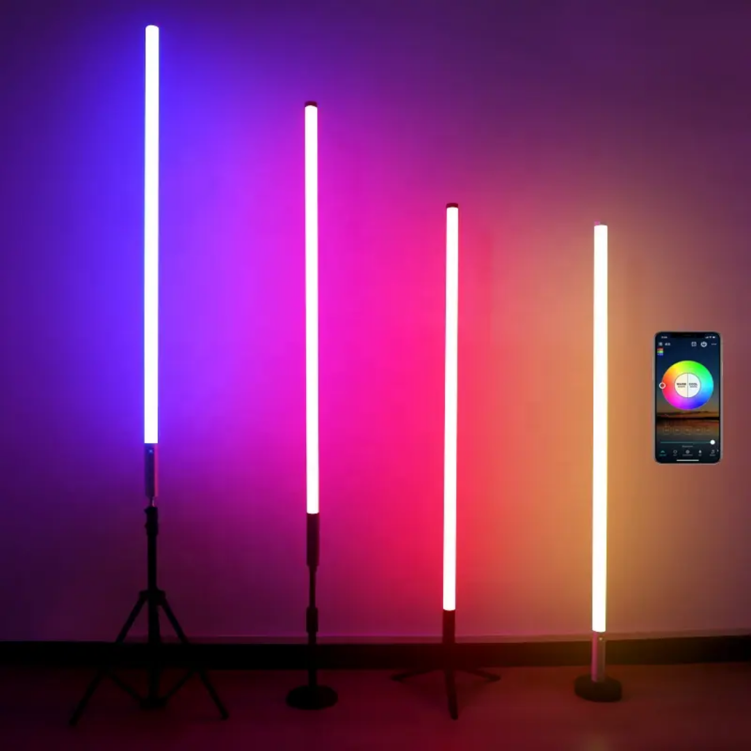 360° RGB Flow Effect unbreakable material tube (Size 46 Inch tall 1 Inch Broad)
