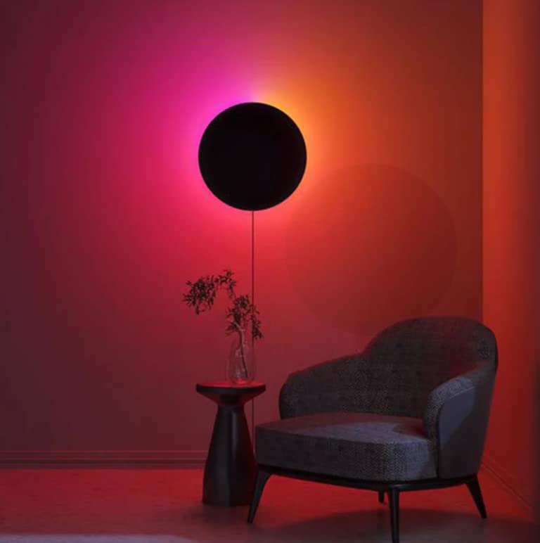 Circular Light , RGB Corner Hanging lamp Pack of 1 (11x11 inches)