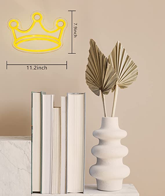 Crown Neon Signs(14 X 10 Inches) - Neonsignsindia