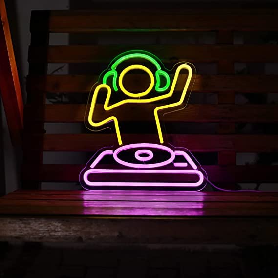 DJ player Neon Sign(10X16 Inch)