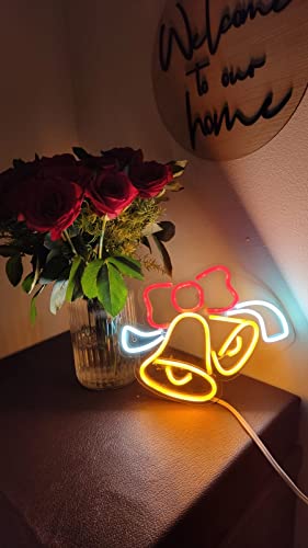 Neon Sign Merry Christmas Led Neon Sign Light Xmas Sign Lights for Wreath Gift Yard Decor | Christmas Decorations| Lights | Tree Decoration Items | Party, Home Decor (Christmas Tree Bell(8x8 inch))