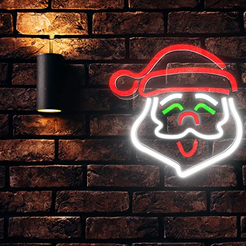 Christmas Santa Claus Neon Sign (14x14 inches)