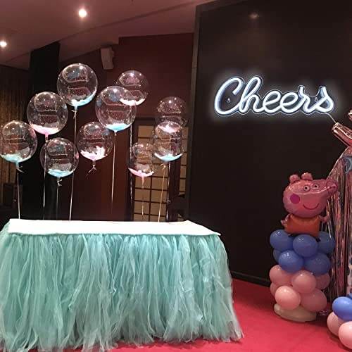 LED Neon Cheers Sign Light Up Letters Neon Sign for Home Bar Decor Moulded Acrylic Neon Light Wall Sign USB Operated with Switch Party Lights (Cool White) - Neonsignsindia