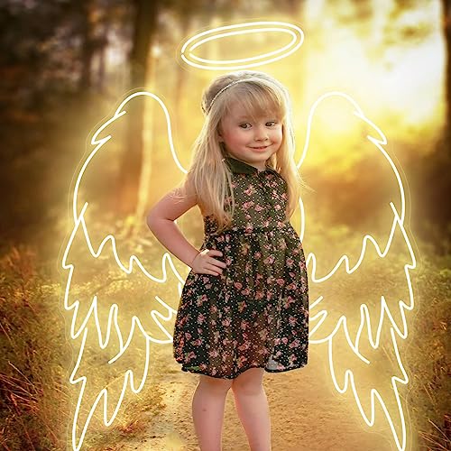 Angel Wings Neon Sign 3x3 feet