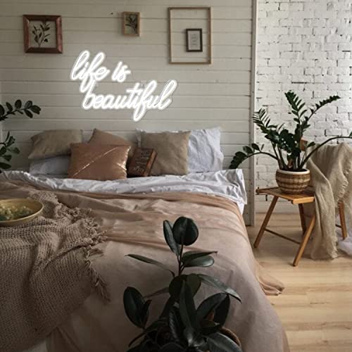 Life is Beautiful Neon Signs 13x15 inches