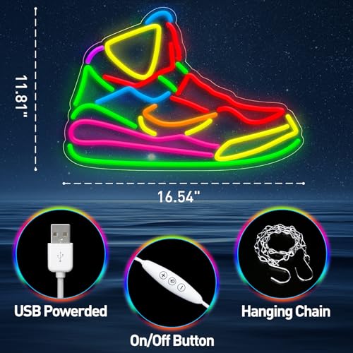 Sneaker Neon Signs 16.54"×11.81"