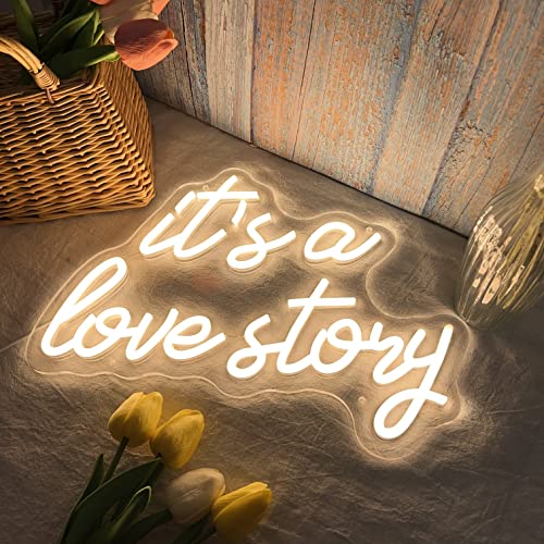 Its a Love Story Neon Sign 15.7 x 11.8 Inches