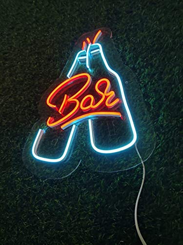 Bar Neon Signage 1ft. x 1.5ft - Neonsignsindia