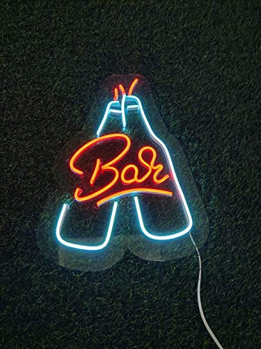 Bar Neon Signage 1ft. x 1.5ft - Neonsignsindia