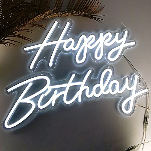 Happy Birthday Neon Sign for Birthday Party Decor, Light Up Happy Birthday  Led Signs for Backdrop, Neon Birthday Sign for Any Ages Bday Celebration