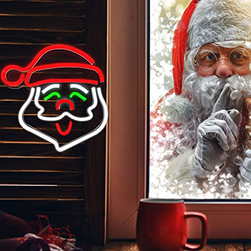 Christmas Santa Claus Neon Sign (14x14 inches)