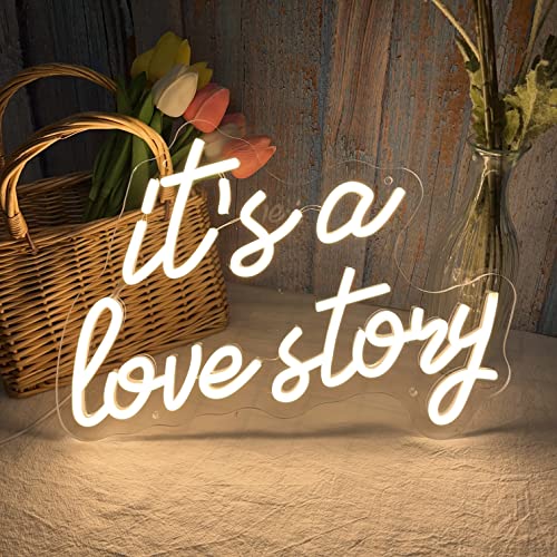 Its a Love Story Neon Sign 15.7 x 11.8 Inches