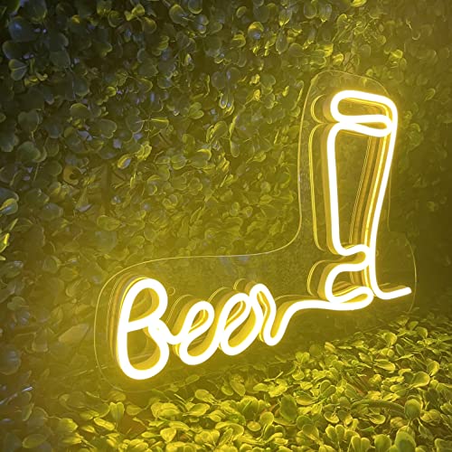 Beer Glass Neon Sign (9x12 inches)