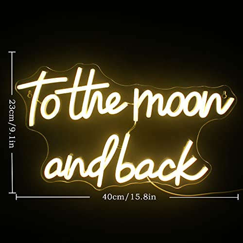 To The Moon and Back Neon Sign | Neon Signs India β Image 6