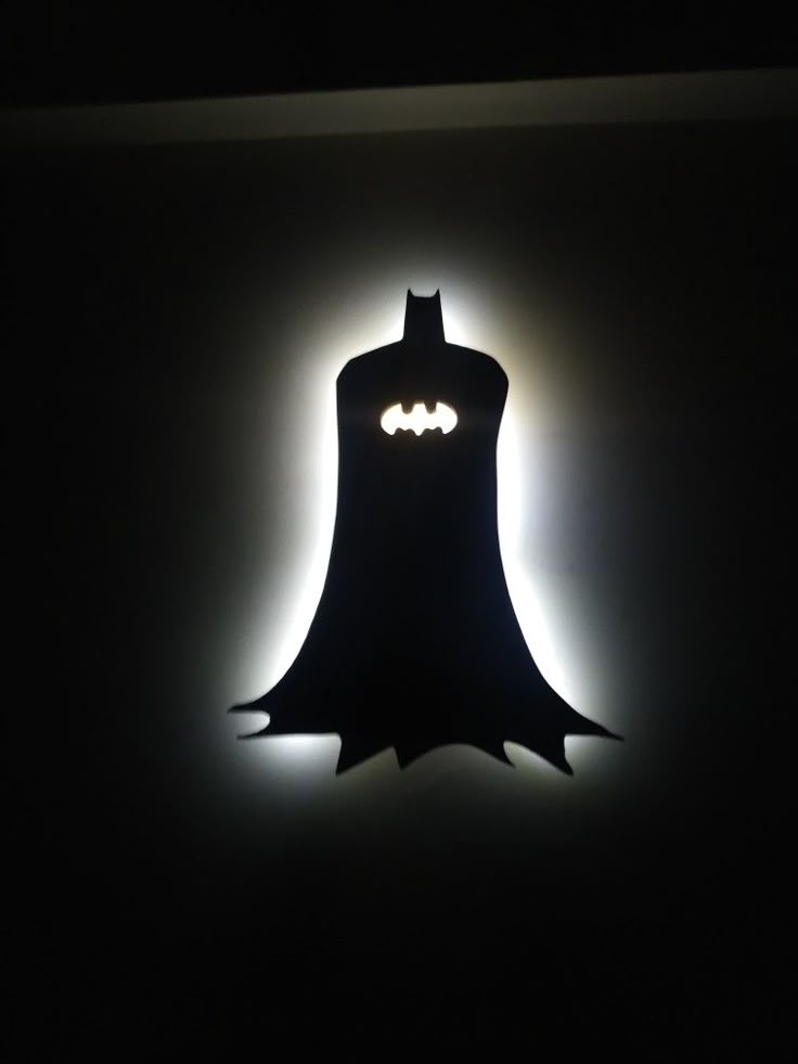 Batman AcrylicBacklit LED – Dark Knight Night Light for Gaming Room & Bedroom - LED Neon Sign
