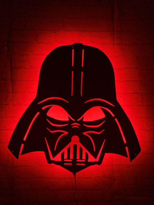 Star Wars Darth Vader RGB Sign – LED Night Light for Gaming Room & Bedroom - LED Neon Sign