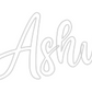 Customised Neon Sign Ashu