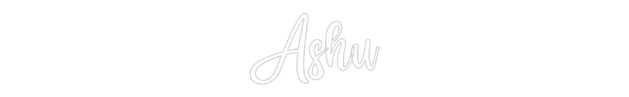 Customised Neon Sign Ashu