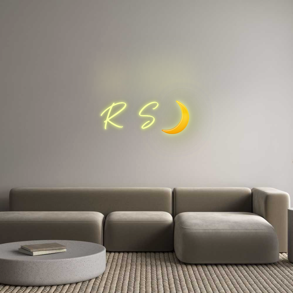 Customised Neon Sign R S🌙