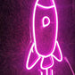 Rocket Neon Sign/Lights (7x14 inches)