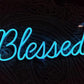 Blessed (5 * 12 inches) Neon Light (Ice Blue)