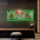 Make Money Not Friends Neon Sign – Money Bill LED Wall Art