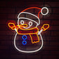 Snowman 21 x 24 Inch Sign Neon, Festival LED Neon Light Wall Decor Art Neon Sign Light for Home Decoration,Bedroom, Lounge, Office, Wedding, Christmas, Valentine’s Day