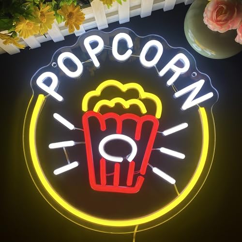 Popcorn Neon Signs (13x12.2in)