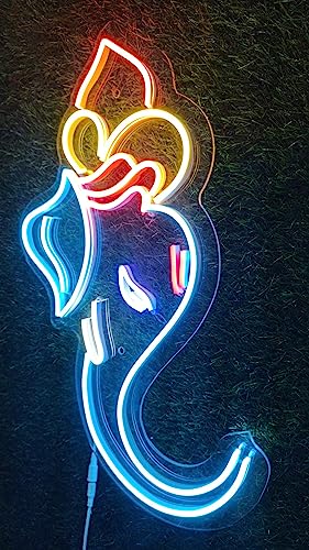 Ganesh Ji Neon Signs (12x18 inches)