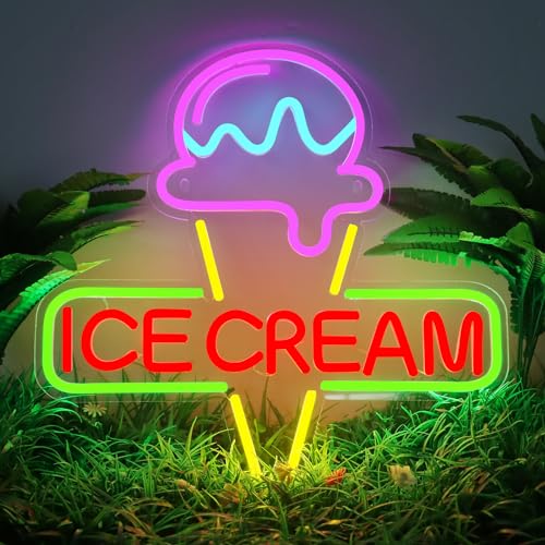 Neon Signs Icecream (15.7" × 15.7")