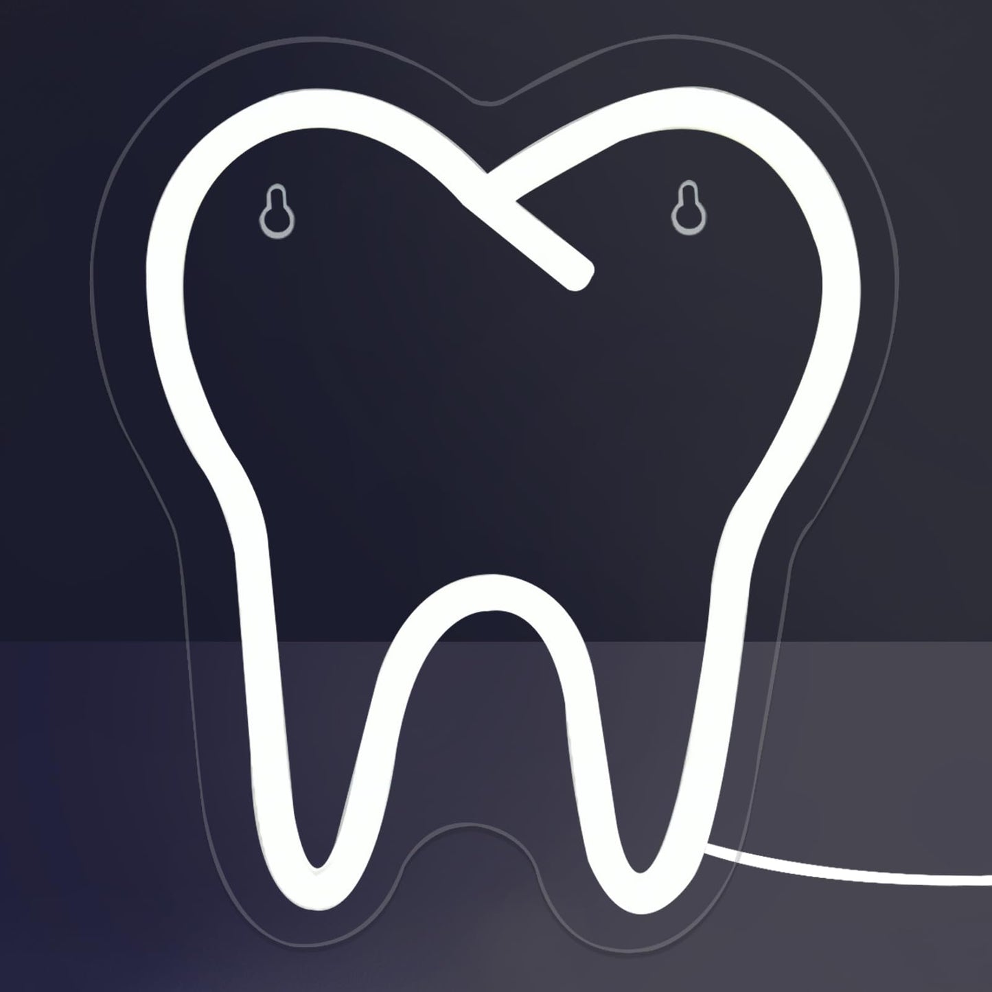 Tooth-Shaped LED Neon Sign, Dental Light (9 x7.9 Inches)