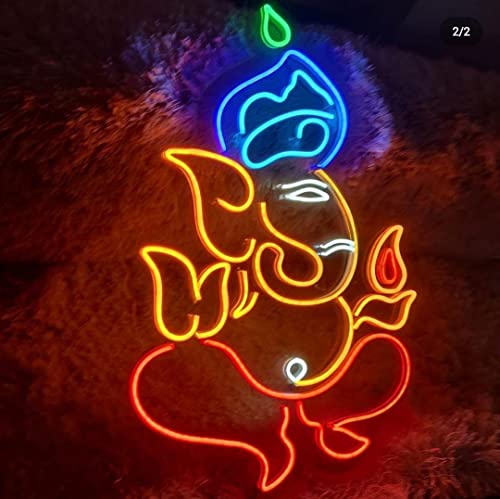 Ganesh Ji Neon Sign/Lights (18X24 Inches)