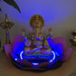 Lotus LED Decor Base for Idols & Festive Setup (Ganesh Chaturthi, Diwali, or home mandirs)