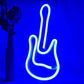 Guitar Neon Sign (5x11 inches)