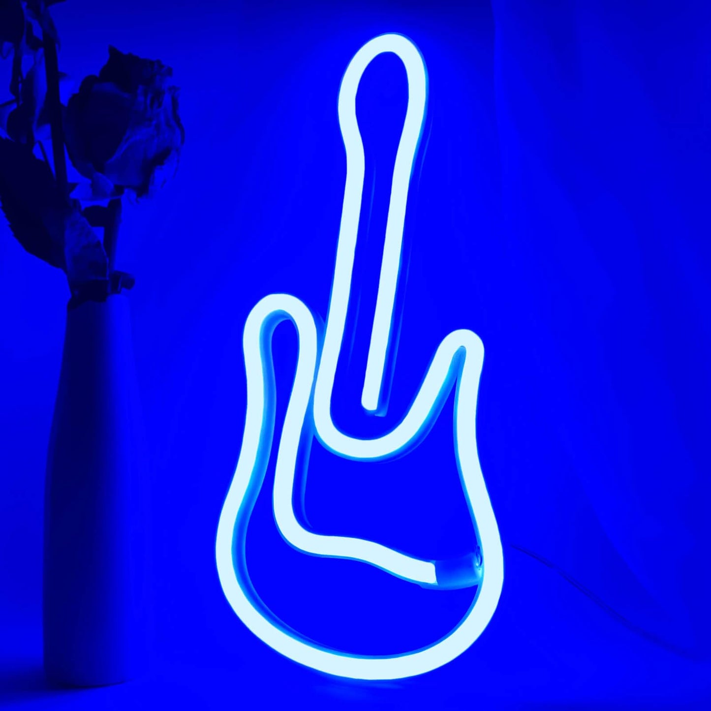 Guitar Neon Sign (5x11 inches)