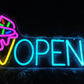 Ice Cream Sign Ice cream shop signs Ice cream Bar sign ice cream light Open Sign Ice Cream Decor neon signs ice cream light up Shop (16.5x9.75'', Ice Blue)