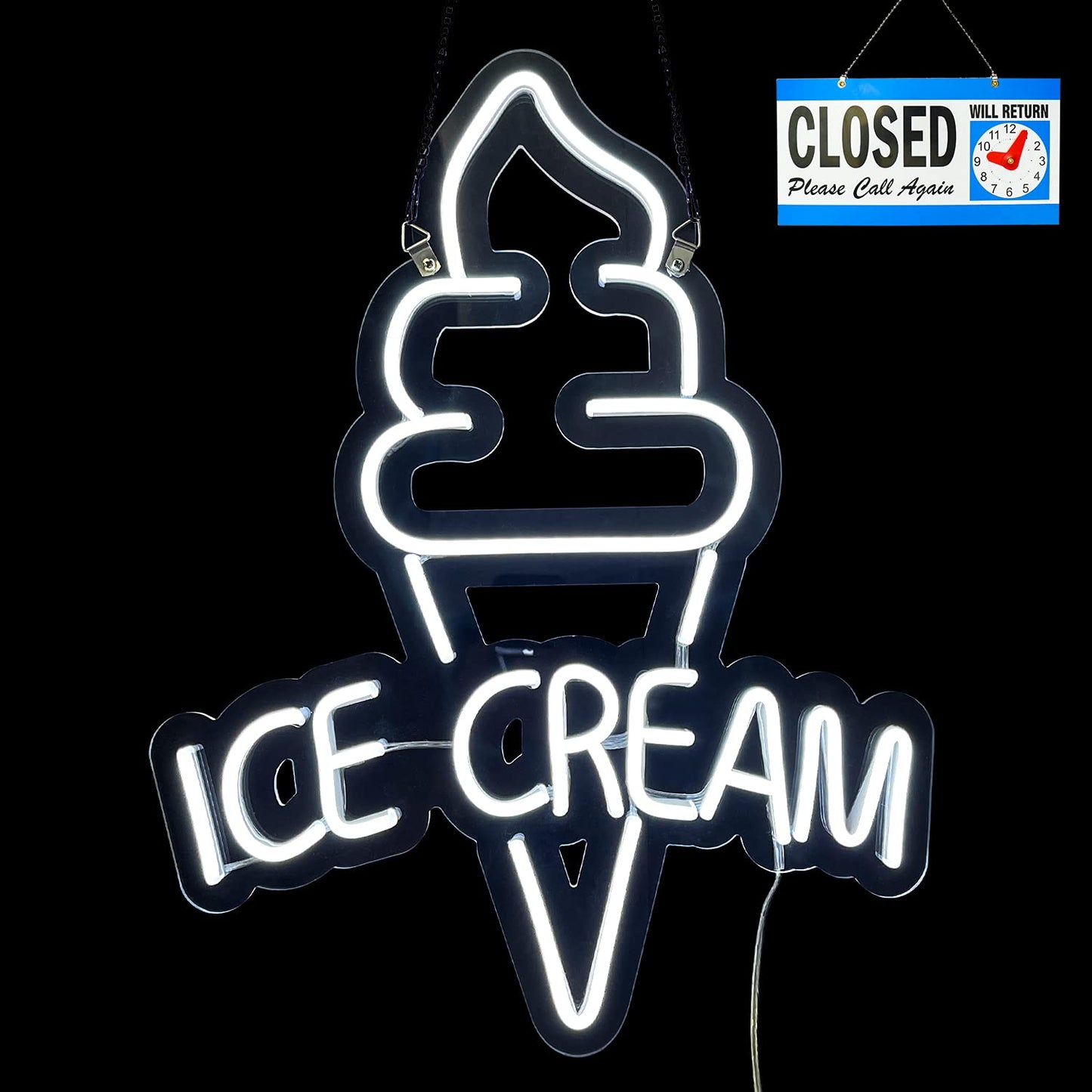 Ice Cream Neon Sign (13x18 inches)