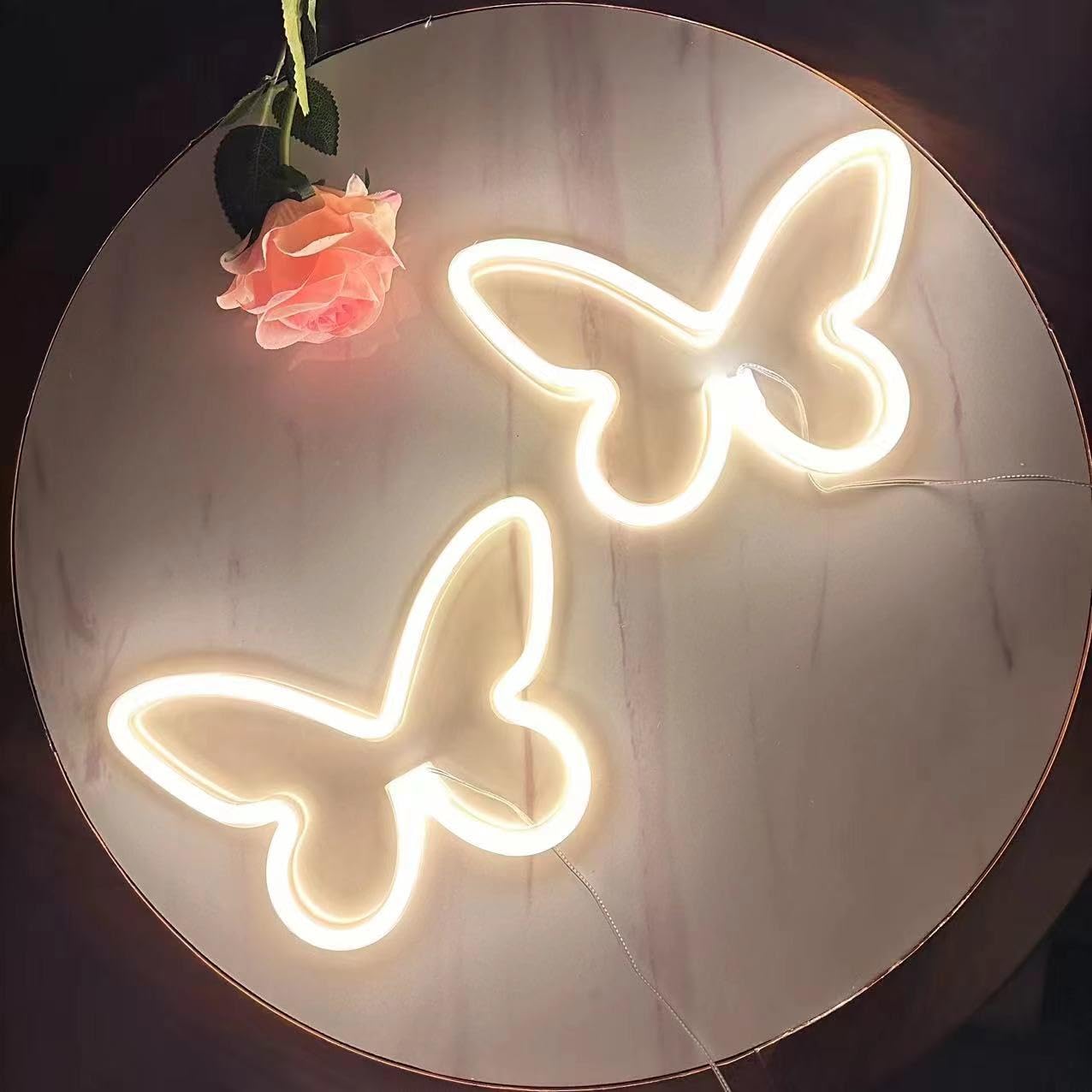 Butterfly Neon Signs (4x4 inches each)