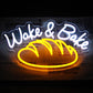 Wake And Bake Neon Sign Bakery (11x17 inches)